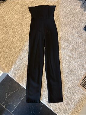 Urban Outfitters Black Strapless capri Jumpsuit